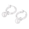 Thumbnail Image 2 of Sterling Silver Ball Drop Hoop Earrings