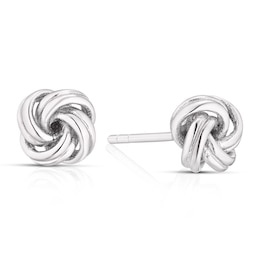 Sterling Silver Knot Stud Earrings
