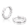 Thumbnail Image 0 of Sterling Silver Twist Hoop Earrings