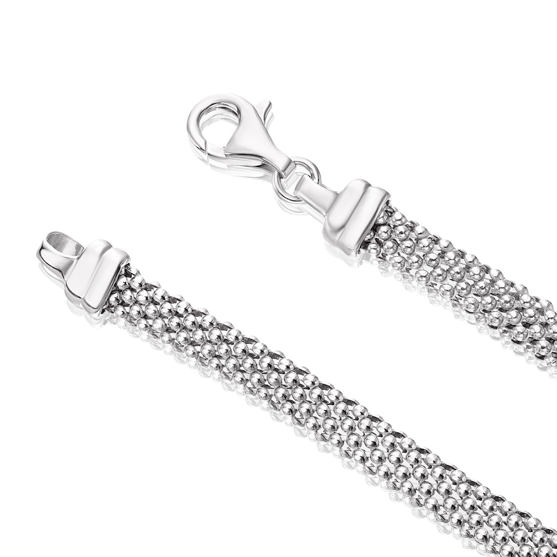 Main Image 3 of Sterling Silver 7" Popcorn Chain Bracelet