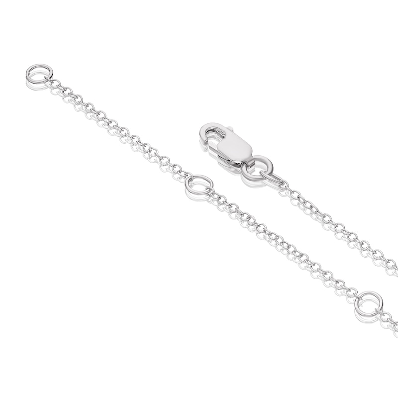 Sterling Silver Cubic Zirconia Eternity Symbol Necklace