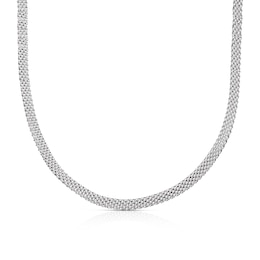 Sterling Silver Popcorn Chain Necklace