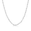 Thumbnail Image 0 of Sterling Silver Popcorn & Snake Twist Chain Necklace