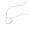 Thumbnail Image 2 of Sterling Silver Cubic Zirconia Twist Circle Necklace