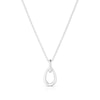 Thumbnail Image 0 of Sterling Silver Teardrop Pendant Necklace