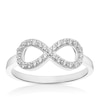 Thumbnail Image 0 of Sterling Silver Cubic Zirconia Infinity Symbol Ring