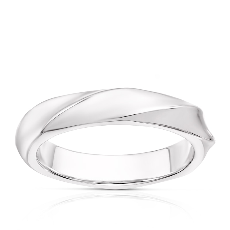 Sterling Silver Plain Twist Ring