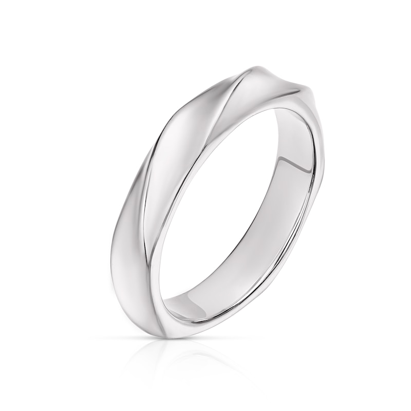 Sterling Silver Plain Twist Ring