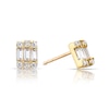 Thumbnail Image 0 of 9ct Yellow Gold Mix Cut Cubic Zirconia Stud Earrings