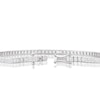 Thumbnail Image 2 of 9ct White Gold Princess Cut Cubic Zirconia Tennis Bracelet