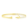 Thumbnail Image 2 of 9ct Yellow Gold Baguette Cubic Zirconia Bangle