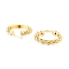 Thumbnail Image 2 of 9ct Yellow Gold Rope Hoop Earrings