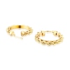 Thumbnail Image 1 of 9ct Yellow Gold Rope Hoop Earrings