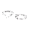 Thumbnail Image 1 of 9ct White Gold Twist Hoop Earrings