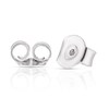 Thumbnail Image 1 of 9ct White Gold Cubic Zirconia Double Circle Earrings