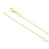 Thumbnail Image 3 of 9ct Yellow Gold Cubic Zirconia Double Circle Pendant Necklace
