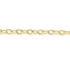 Thumbnail Image 1 of 9ct Yellow Gold Polish & Texture Oval Link Chain Necklace