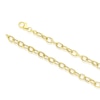 Thumbnail Image 2 of 9ct Yellow Gold Polish & Texture Oval Link Chain Necklace