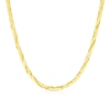 Thumbnail Image 0 of 9ct Yellow Gold Braided Herringbone Chain Necklace