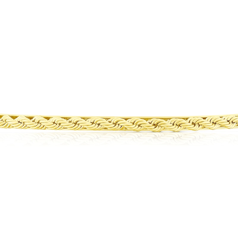9ct Yellow Gold Textured Rope Bangle
