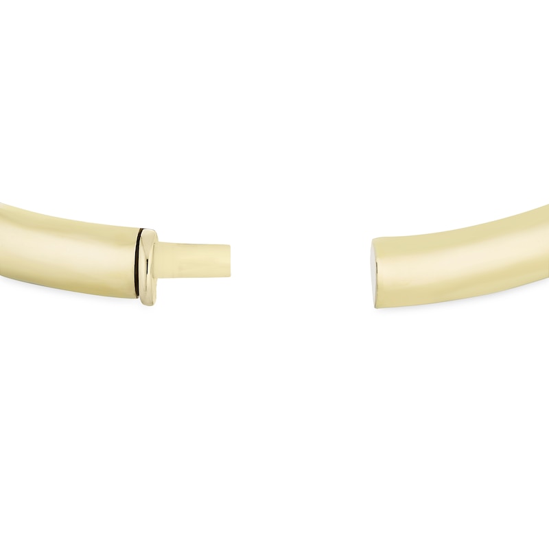 9ct Yellow Gold Rounded Hinge Bangle