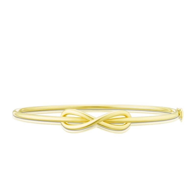 Main Image 1 of 9ct Yellow Gold Eternity Symbol Bangle