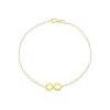 Thumbnail Image 0 of 9ct Yellow Gold Eternity Symbol Bracelet