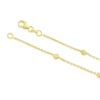 Thumbnail Image 2 of 9ct Yellow Gold Diamond Cut Bead Station Bracelet