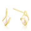 Thumbnail Image 0 of 9ct Yellow Gold Pearl Wrap Stud Earrings