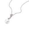 Thumbnail Image 1 of 9ct White Gold & Diamond Pendant Necklace