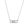 Thumbnail Image 1 of Michael Kors Statement Link MK Sterling Silver Pendant Necklace