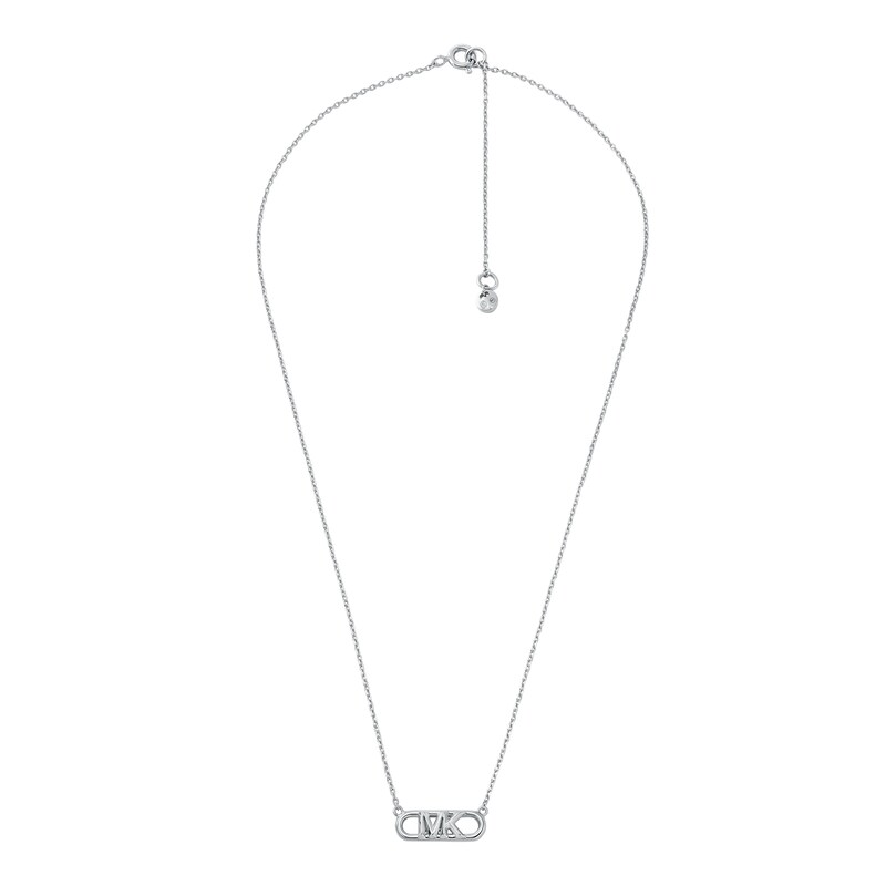 Main Image 2 of Michael Kors Statement Link MK Sterling Silver Pendant Necklace
