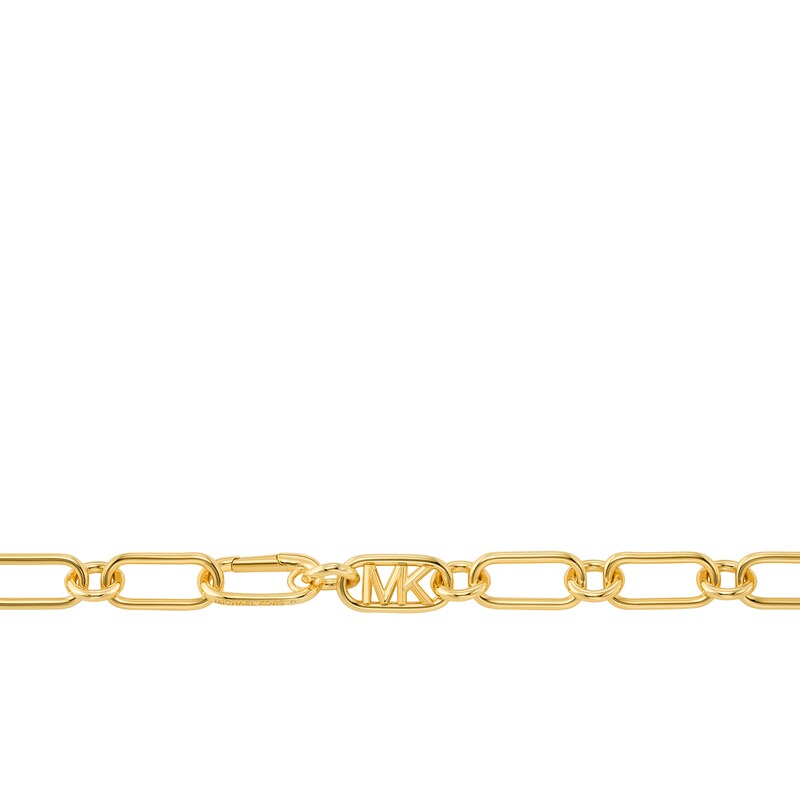 Main Image 2 of Michael Kors Statement Link MK 14ct Gold Plated Silver Overlap Chain Necklace