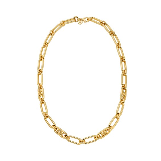 Michael Kors Empire Link 14ct Gold Plate Chain Necklace