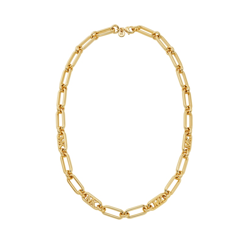 Main Image 1 of Michael Kors Empire Link 14ct Gold Plate Chain Necklace