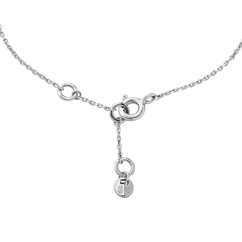 Fine Pad Lock Necklace in Silver