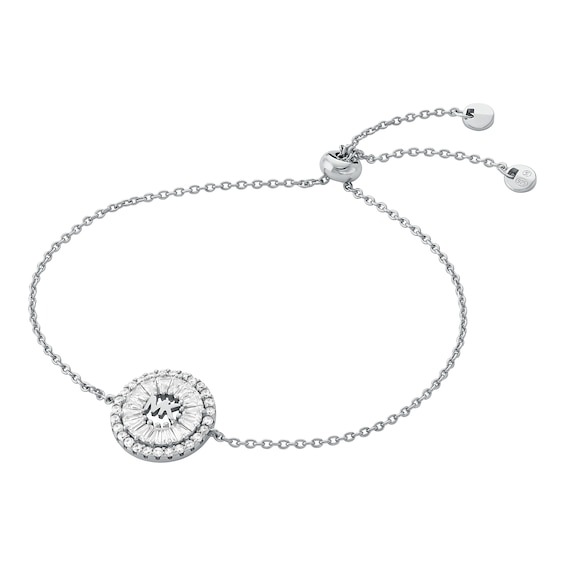 Michael Kors Brilliance Sterling Silver Cubic Zirconia Halo 