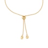 Thumbnail Image 1 of Michael Kors Brilliance 14ct Gold Plated Silver Cubic Zirconia Chain Slider Bracelet