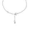 Thumbnail Image 1 of Michael Kors Statement Link MK Sterling Silver Cubic Zirconia Chain Bracelet