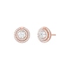Thumbnail Image 0 of Michael Kors Brilliance 14ct Rose Gold Plated Silver Cubic Zirconia Halo Stud Earrings
