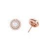 Thumbnail Image 1 of Michael Kors Brilliance 14ct Rose Gold Plated Silver Cubic Zirconia Halo Stud Earrings