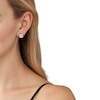 Thumbnail Image 2 of Michael Kors Sterling Silver Cubic Zirconia Pave Padlock Stud Earrings
