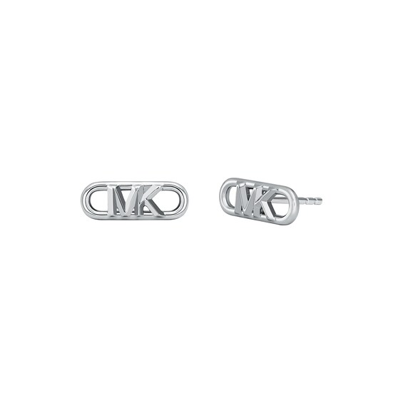 Michael Kors Statement Link MK Sterling Silver Stud Earrings
