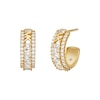 Thumbnail Image 0 of Michael Kors Brilliance 14ct Gold Plated Silver Cubic Zirconia Hoop Earrings
