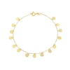 Thumbnail Image 0 of 9ct Yellow Gold Sparkle Disc Bracelet