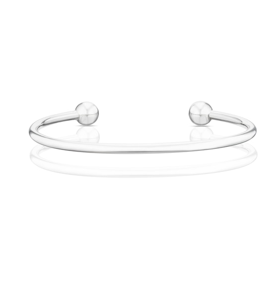 Ring Ernest Jones Baby Bangle Ernest Jones 18ct White Gold