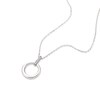 Thumbnail Image 1 of Sterling Silver 0.03ct Diamond Circle Pendant