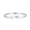 Thumbnail Image 2 of Sterling Silver 0.12ct Diamond Swiss Set Bangle