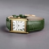 Thumbnail Image 5 of Accurist Rectangle Ladies' Green Leather Strap Watch