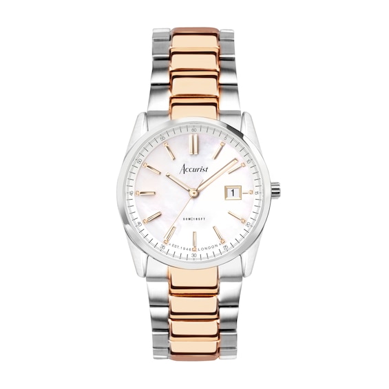Accurist Everyday Ladies’ MOP Dial & Two Tone Bracelet Watch